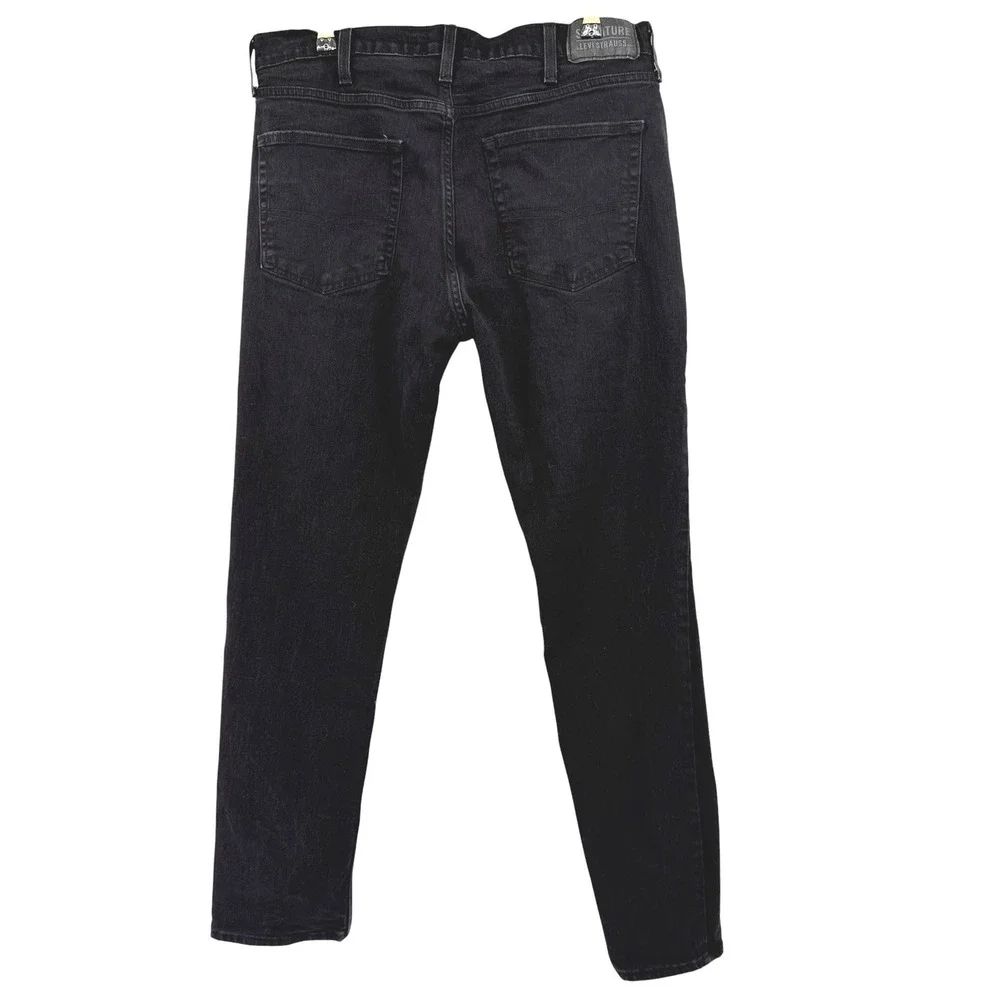 Signature by Levi Strauss & Co Mens Slim Fit Black Stretch Jeans 38x32 (36x31.5)